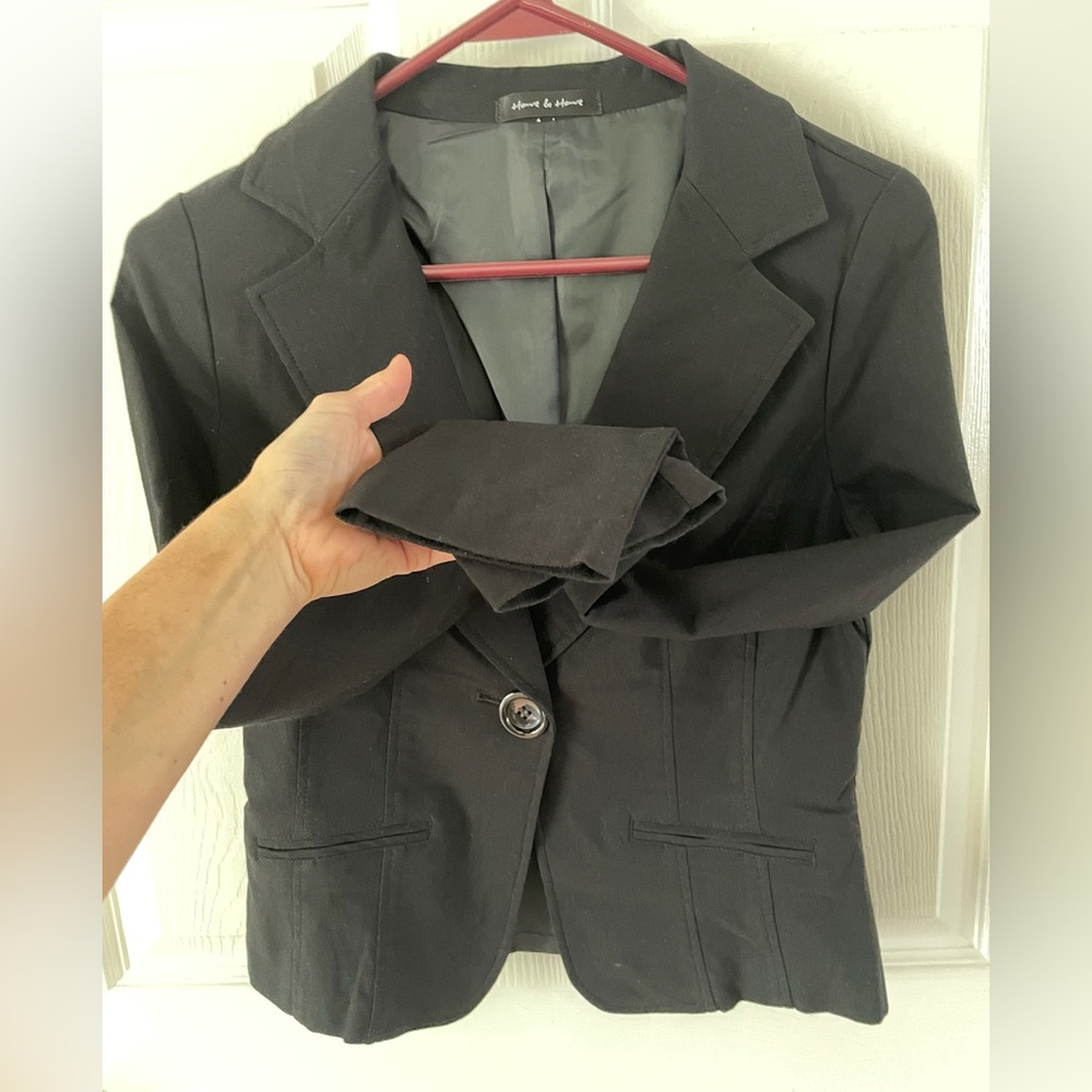 Have & Have black classy sexy blazer jacket long sleeve button closure